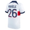 Maillot de Supporter Paris Saint-Germain Mukiele 26 Extérieur 2023-24 Pour Homme